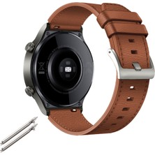 Ada Tec Huawei Watch Gt2 / Gt3 Pro Hakiki Deri Kayış 22 mm Evrensel (Yurt Dışından)