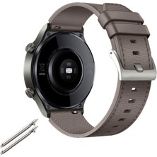 Ada Tec Huawei Watch Gt2 / Gt3 Pro Hakiki Deri Kayış 22 mm Evrensel (Yurt Dışından)