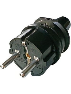 Viko 5'li Paket Topraklı Erkek Fiş Siyah