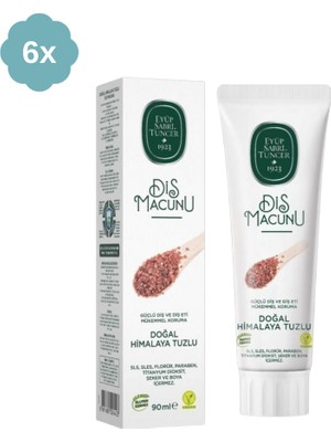 Eyüp Sabri Tuncer Doğal Himalaya Tuzlu Diş Macunu 90 ml x 6 Adet