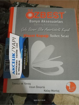 Özbest Gala Klozet Kapağı Amortisörlü Yavaş Kapana Klozet Kapağı Eg