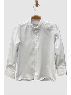 Woorage Mojo Erkek Çocuk Yakası Düğmeli Gömlek 1001235 Beyaz