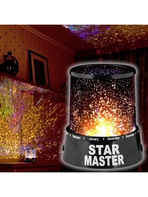 Duvara Işık Yıldız Yansıtan Star Master Gece Lambası