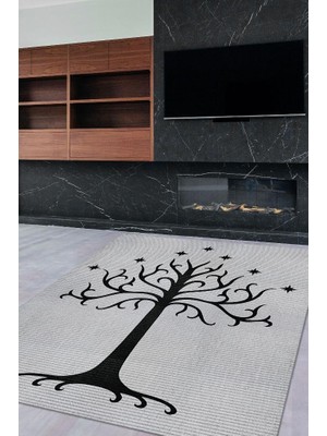 Homshtag Gondor Ağacı Dokuma Tabanlı Yıkanabilir Kaymaz Yüzüklerin Efendisi Film Halısı