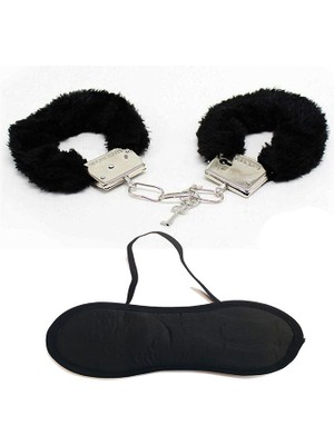 Beliss Bella Siyah Peluş Kelepçe Seti