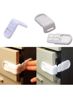 Dolap Çekmece Kapağı Köşeli Çocuk Güvenlik Kilidi