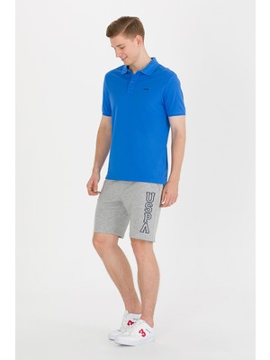 U.S. Polo Assn. Erkek Gri Melanj Örme Şort 50265070-VR086