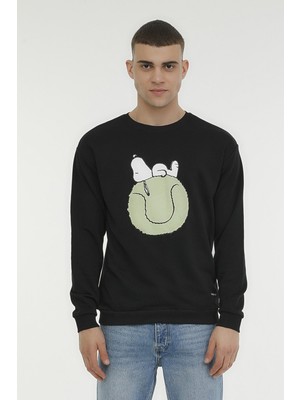 Lumberjack ml Snoopy 16SNP53 2pr Siyah Erkek Sweatshirt