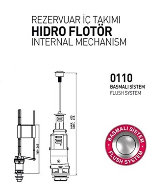 Nkp Rezervuar Iç Takımı Basmalı Sistem, Hidro Flatör