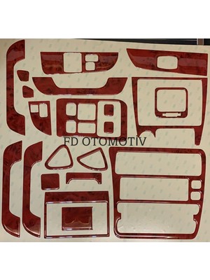 FD Otomotiv Toyota Corolla Glı Efsane Kasa / Maun Ahşap Renk Full Sett / Torpido Konsol Maun Kaplama