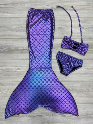 Parlak Deniz Kızı Kostümü & Bikini Takımı