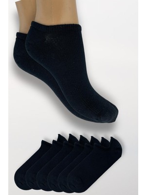 Belyy Socks 6'lı Düz Siyah Sneakers Çorap