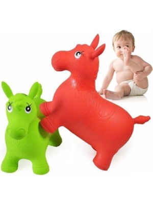 Gepettoys Şişme Zıp Zıp Hayvanlar Pilates Eşeği Oyuncak Pompa Dahil