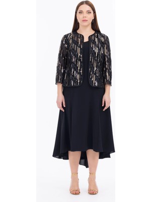 Galaxi Büyük Beden Siyah Kadın Ikili Takım 2312601013