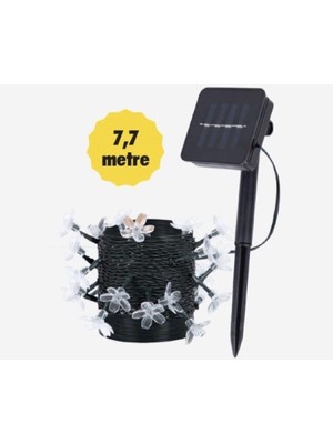 Aeron Solar Çiçekler LED Işık Zinciri 7.7 Metre 30 Ledli