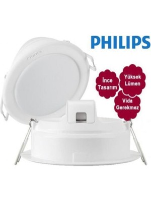 Philips Essential 3,5W LED Panel Beyaz 6500K Delik Capı : 8 cm