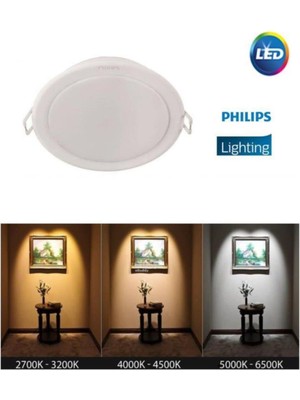 Philips Essential 3,5W LED Panel Beyaz 6500K Delik Capı : 8 cm