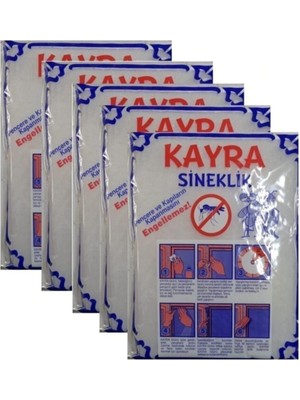 Kayra 5 Tek Kanat Cırtlı Sineklik Tül 75X125 cm Yırtılmaya Dayanıklı Kolay Montaj