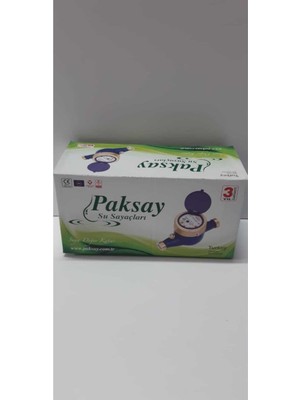 Paksay 3/4 Su Saat Su Sayacı Rekorlu