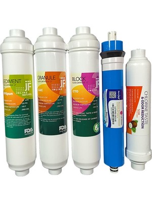 EC Shop Beandrown Jammy Filter Marka Filtre Inline Kapalı Kasa 5li Lg Membranlı Filtre Seti