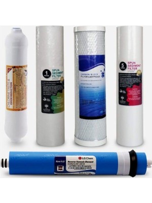 Esli Aqualine Lg Membranlı Aqualine 5 Li Su Arıtma Filtre Seti