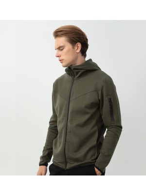 Nors Njord Kapüşonlu Sweatshirt Haki