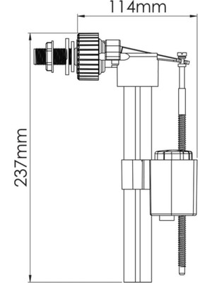 İz Yapı Modern Flatör 3/8 Pirinç Su Girişli TM4724