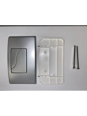 EC Shop Enver Yapı Siamp Gömme Rezervuar Kumanda Paneli 3-6 Litre Mat Krom Verso