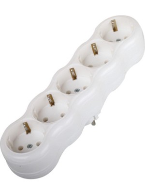 Fetih Topraklı Çoklu Fişli Grup Priz 5 Li (Beşli) 104-05 Fetih