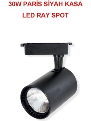 Noas LED 30W Paris Siyah Kasa LED Ray Spot Beyaz Işık