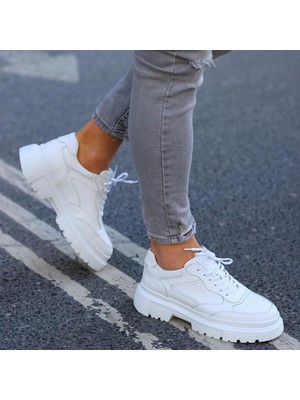 Saillaker’s Sail Lakers - Beyaz Deri Yüksek Taban Erkek Sneaker