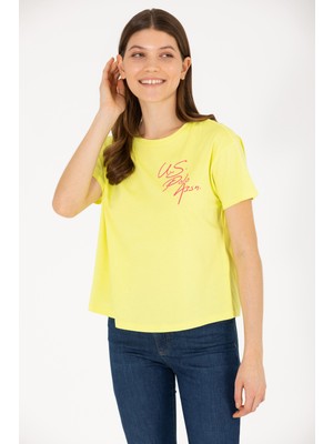 U.s. Polo Assn. Kadın Citron T-Shirt 50266363-VR168