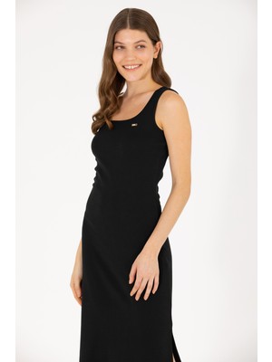 U.s. Polo Assn. Kadın Siyah Örme Elbise 50266323-VR046
