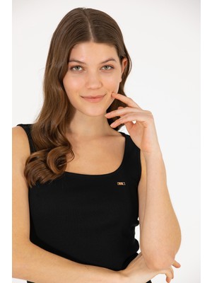 U.s. Polo Assn. Kadın Siyah Örme Elbise 50266323-VR046
