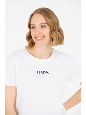 U.S. Polo Assn. Kadın Beyaz Tişört 50266326-VR013