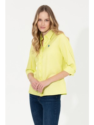 U.S. Polo Assn. Kadın Citron Basic Gömlek 50266361-VR168