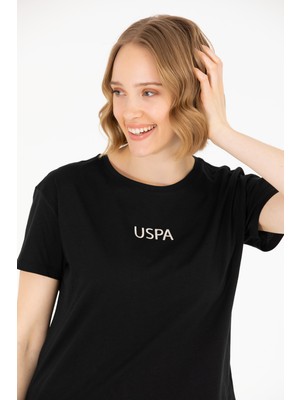 U.S. Polo Assn. Kadın Siyah T-Shirt 50266326-VR046