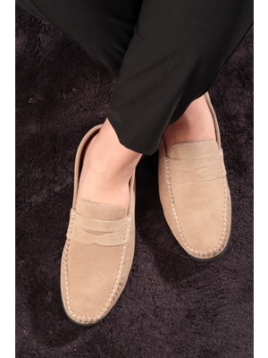 Ducavelli Naran Hakiki Deri Erkek Günlük Ayakkabı, Loafer Ayakkabı, Hafif Ayakkabı, Süet Ayakkabı