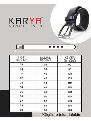 Karya Deri Unisex Kemer 8010