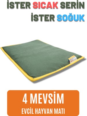 pawdaz Serin (60X40CM) - 4 Mevsim Kedi/ Köpek Matı, Sıcak Veya Soğuk Kullanılabilen Minder Yatak