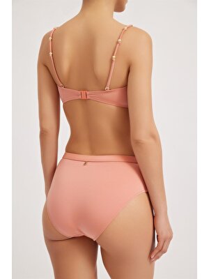 Boncuk Askı Kadın Bikini Üst Terracotta