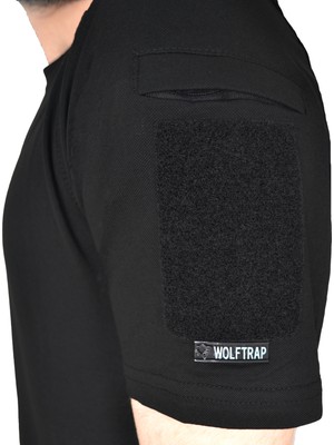 Wolftrap Tactical Wolftrap Dalga Desenli Kısa Kollu Taktik Tişört Siyah