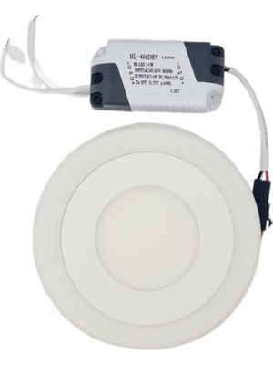 Hero Led 3 + 3 Watt LED Spot Beyaz Kasa Çift Renk (Beyaz Işık ve Kırmızı) HL-6021BK ( 2 Adet )