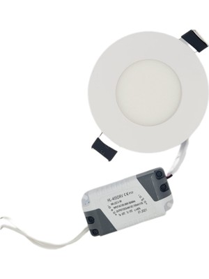 Hero Led 3 Watt LED Spot Trafolu Beyaz - Gümüş Kasa Çift Renk (Beyaz Işık ve Gün Işığı) HL-3003 ( 2 Adet )