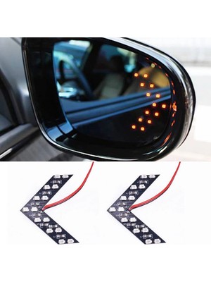 Kepmorpho Renault Fluence Ayna Gündüz Ledi Amber Renk 14 Led'li
