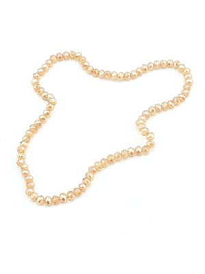 Hobi Dünya 6 mm Bal Rengi Kristal Cam Boncuk