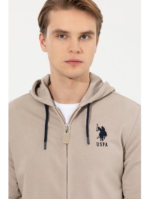 U.S. Polo Assn. Erkek Taş Sweatshirt 50253132-VR049