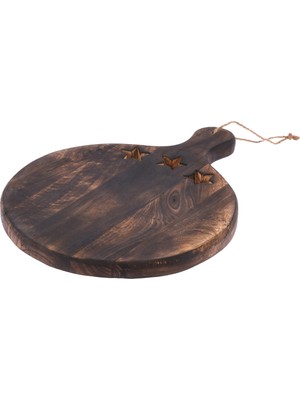 Boyner Evde Ahşap Sunum Tabağı Yuvarlak