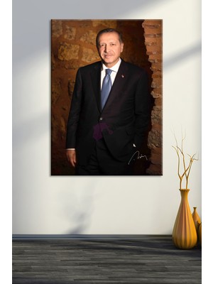 Morfil Sanat Atölyesi Recep Tayyip Erdoğan Başkan Erdoğan Rte Kanvas Tablo (7 Farklı Ölçü)