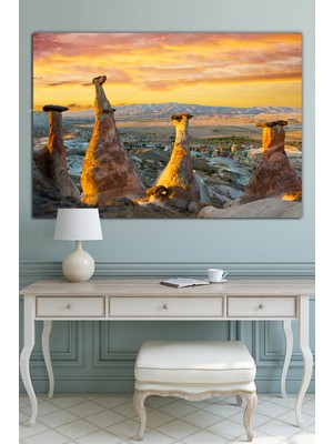 Morfil Sanat Atölyesi Peri Bacaları Dekoratif Kanvas Tablo (8 Farklı Ölçü)